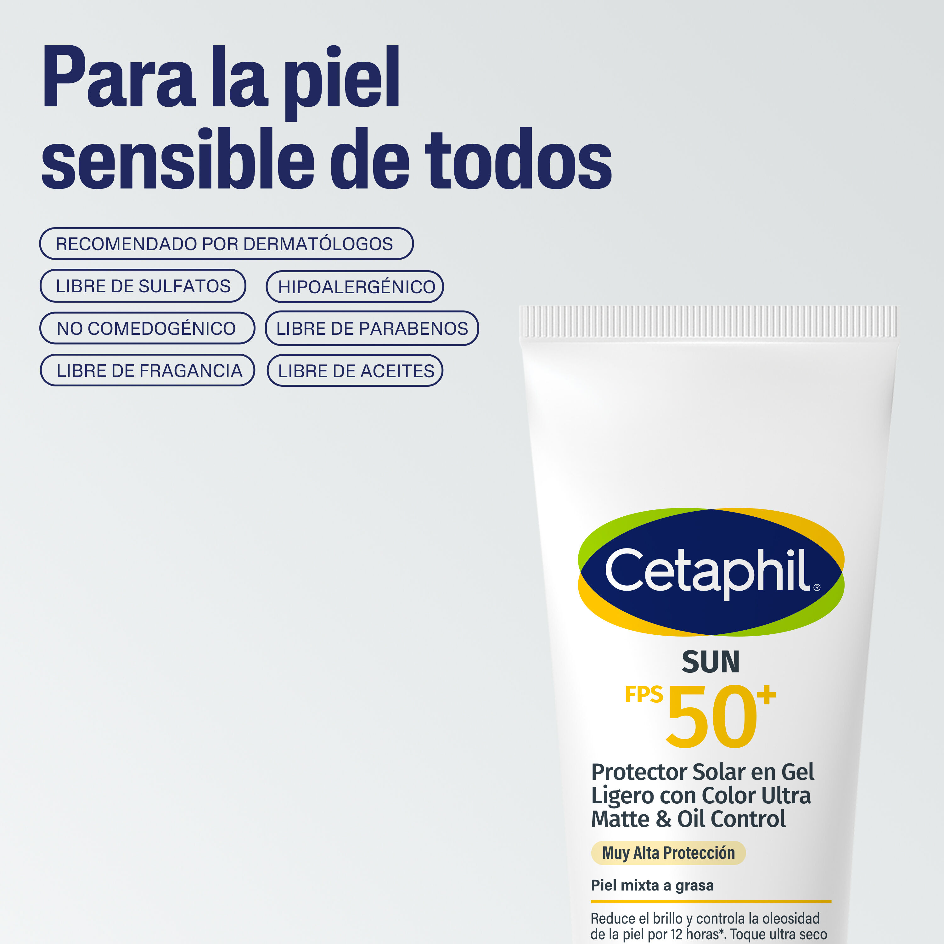 Sun Oil Control Con Color FPS 50+